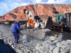 En Salta, Vialidad Nacional trabajó en el armado de gaviones sobre la Ruta Nacional 40