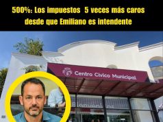 500% más: LOS IMPUESTOS CINCO VECES MÁS CAROS DESDE QUE EMILIANO ES INTENDENTE